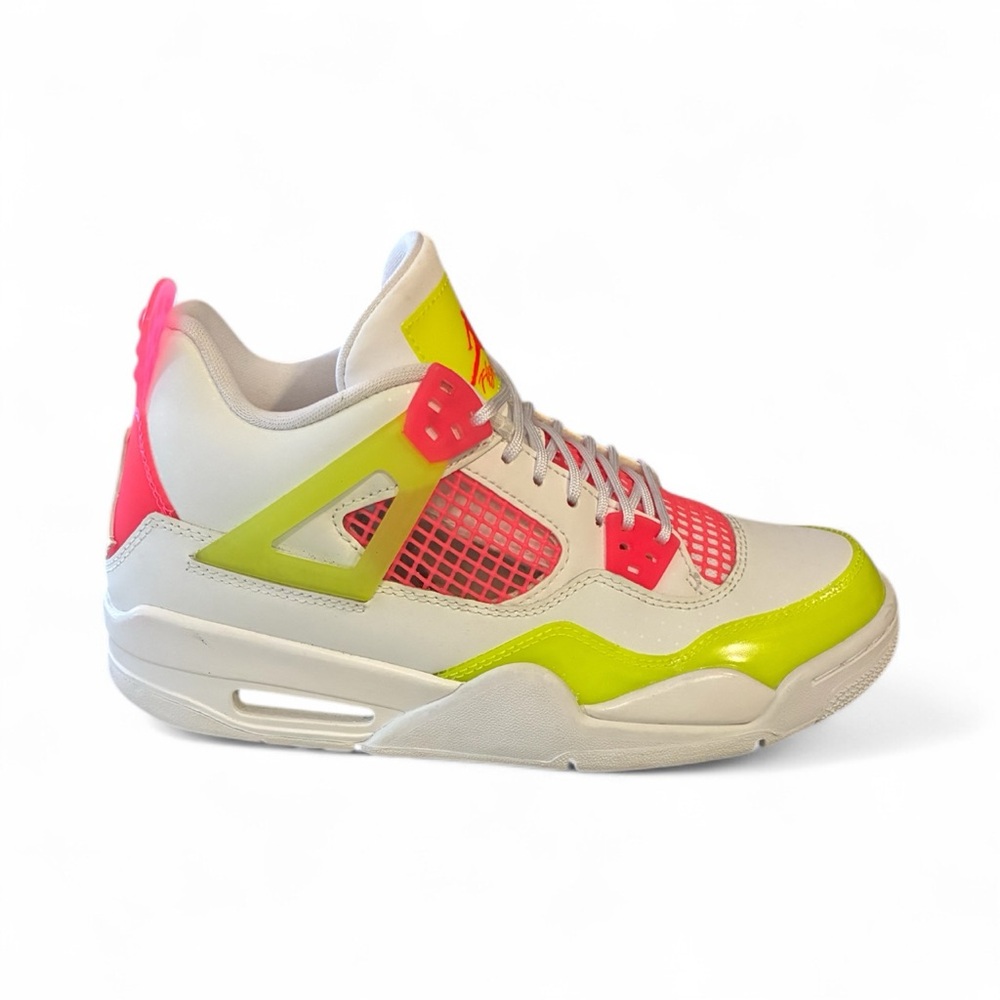 Colorful High-Top Jordan 4 Retro Sneakers